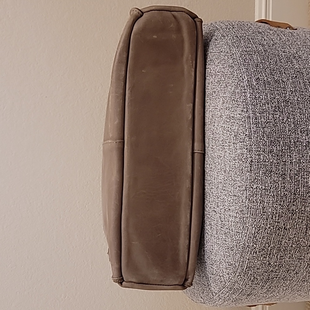 Raven + Lily Karem Convertible Leather Handbag, Gray - Picture 4 of 6